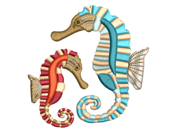 Colorful Seahorse Embroidery Review for Sellers