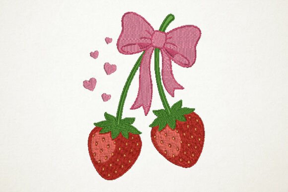 Coquette Strawberry Bow Embroidery Review
