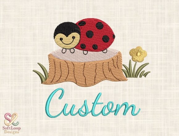 Custom Ladybug Name Embroidery Design Review