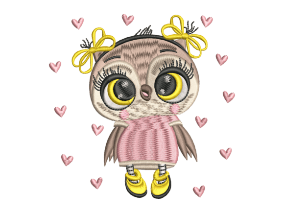 Cute Owl Girl Embroidery Review for Holiday Collections