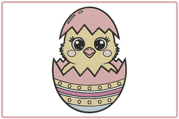 Easter Chick in Egg Embroidery Design Review