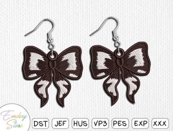 Elegant Bow Earrings Embroidery Design Review
