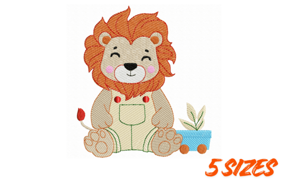 File for Cute Baby Lion Embroidery Review