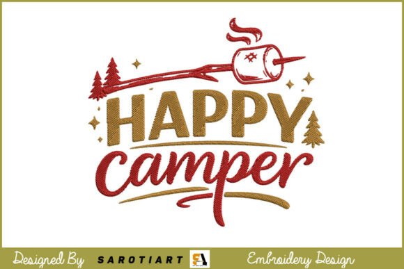 Happy Camper, Camping Embroidery Review