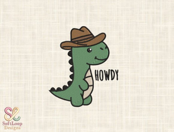 Howdy Cowboy Dinosaur Embroidery Review