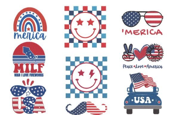 Patriotic USA Embroidery Bundle Set Review
