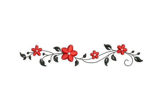 Red Flower Vine Embroidery: A Designer's Review