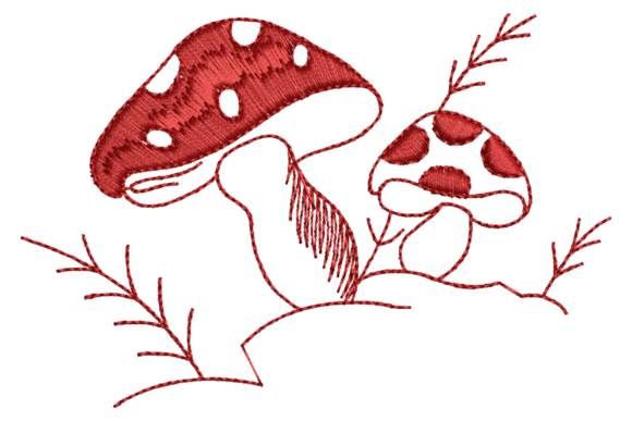 Red Mushroom Machine Embroidery Design Review