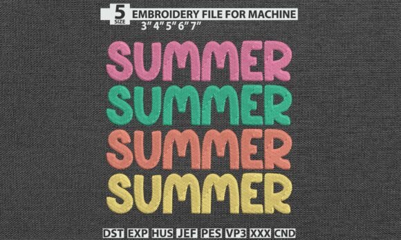 Retro Stacked Summer Embroidery Review