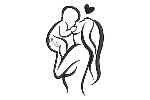 Reviewing Mother and Baby Love Embroidery Design