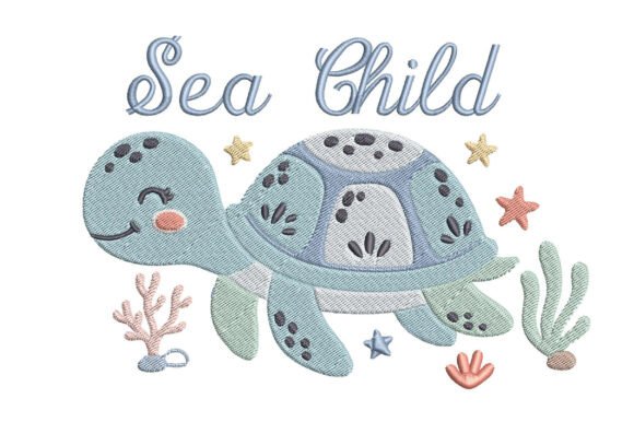 Sea Child Turtle Embroidery Design Review
