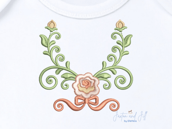Shabby Chic Rose Floral Frame Embroidery Review