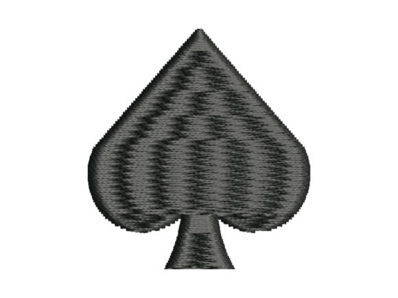 Spade Playing Card Suit Embroidery Review