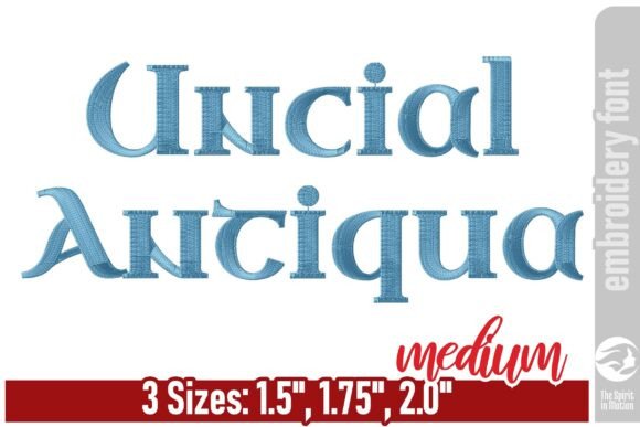 Uncial Antiqua Embroidery Font Review